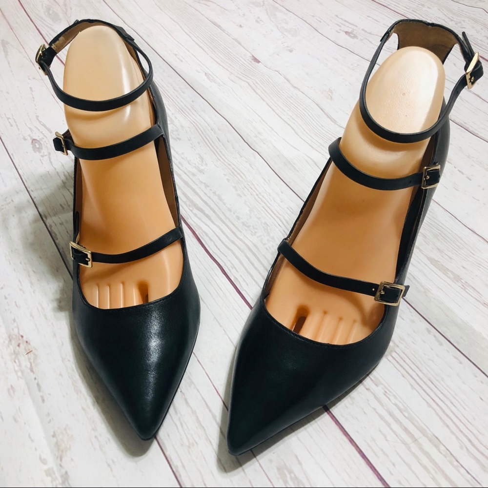 Top Shop Women’s Pointed Toe Leather  Shoes 10